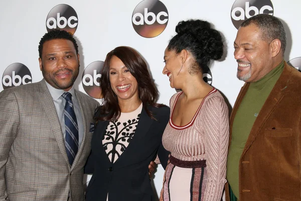 Anthony Anderson, Channing Dungey, Tracee Ellis Ross, Laurence Fishburne — Stock Photo, Image