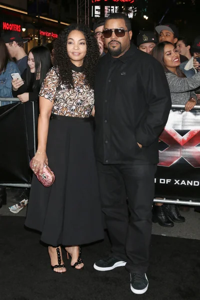 Kimberly Woodruff, O'Shea Jackson Sr aka Ice Cube — Stok fotoğraf