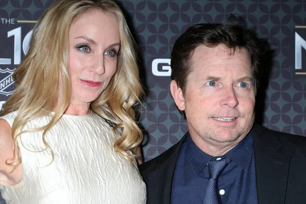 Tracy Pollan, Michael J. Fox — Stockfoto