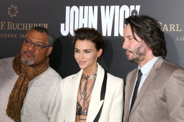 Laurence Fishburne, Ruby Rose, Keanu Reeves