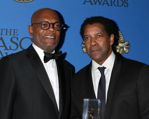 Samuel L. Jackson, Denzel Washington — Stock Photo, Image