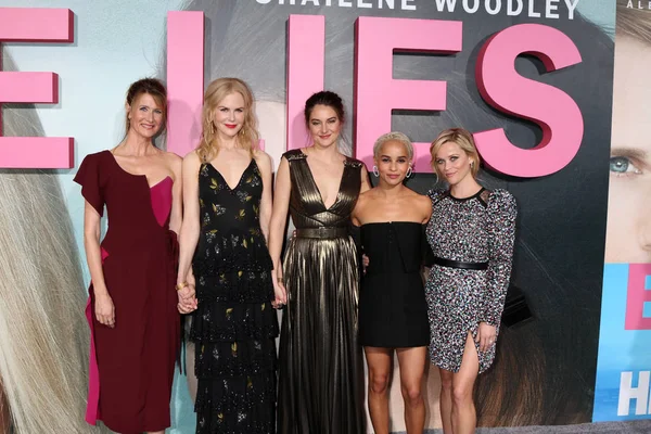 Laura Dern, Nicole Kidman, Shailene Woodley, Zoe Kravitz, Reese Witherspoon — Stockfoto