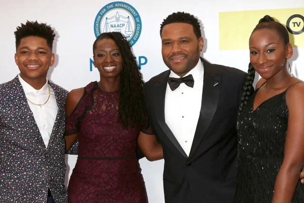 Alvina Stewart, Anthony Anderson, Nathan Anderson, Kyra Anderson — Foto de Stock