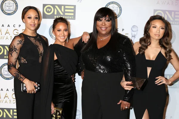 Tamara Mowry-Housley, Adrienne Bailon Houghton, Loni aşk, Jeannie Mai — Stok fotoğraf