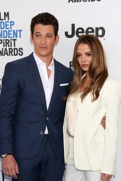 Miles teller, Gabriela sperry — Fotografia de Stock