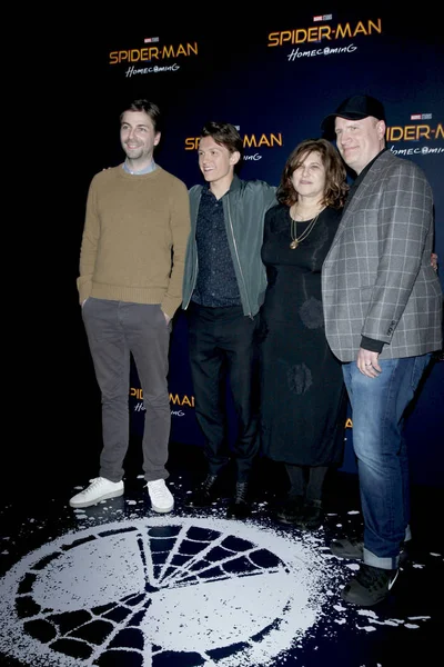 Jon Watts, Tom Holland, Amy Pascal, Kevin Feige — Fotografia de Stock