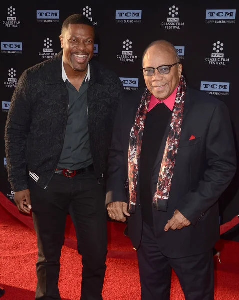 Chris Tucker i Quincy Jones — Zdjęcie stockowe