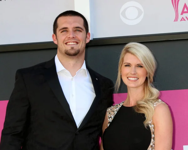 Derek Carr y Heather Neel — Foto de Stock