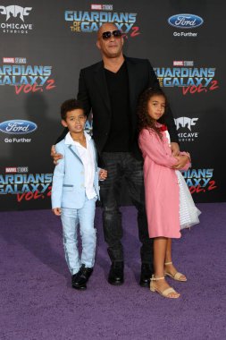  Vincent Sinclair, Vin Diesel, Hania Riley Sinclair 