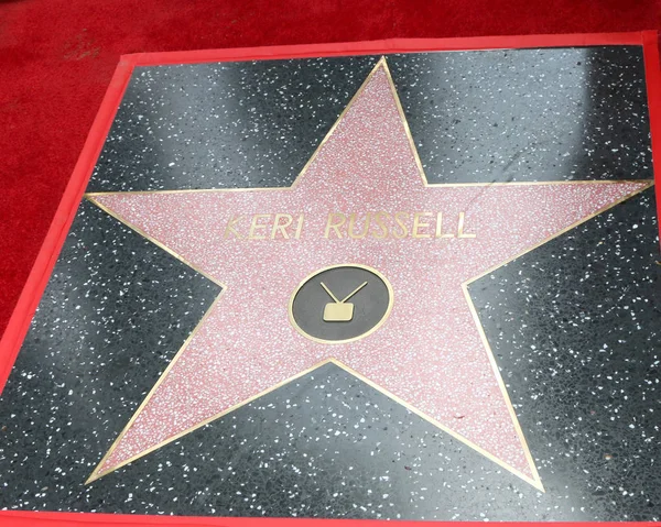 Keri Russell Honored With a Star Ceremony — Stock Photo, Image