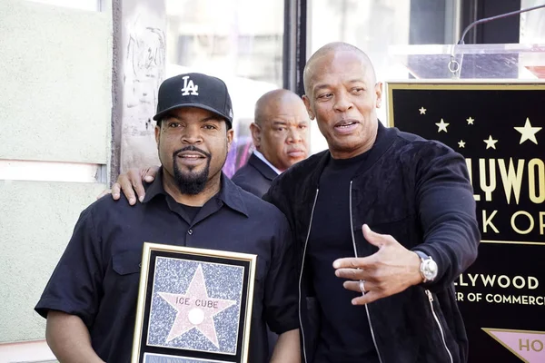 O'Shea Jackson aka Ice Cube, Dr Dre — Stock Photo, Image