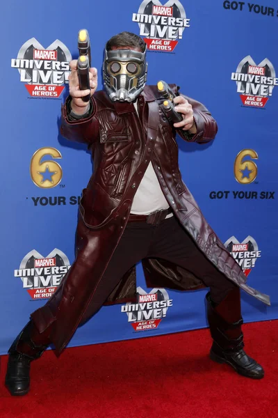 Star-Lord im Wunderuniversum live auf dem roten Teppich — Stockfoto