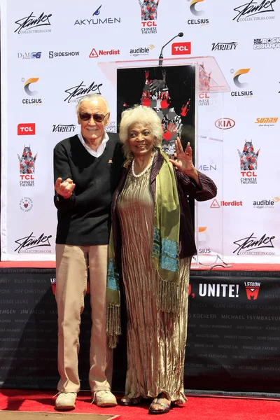 Stan Lee, Nichelle Nichols —  Fotos de Stock