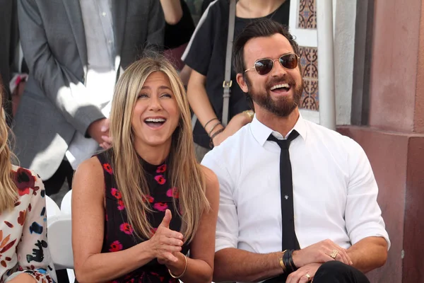 Jennifer Aniston, Justin Theroux — Stock Photo, Image