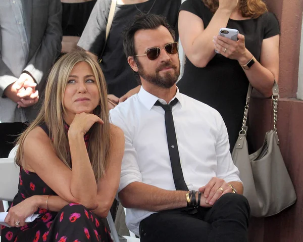 Jennifer Aniston, Justin Theroux — Zdjęcie stockowe