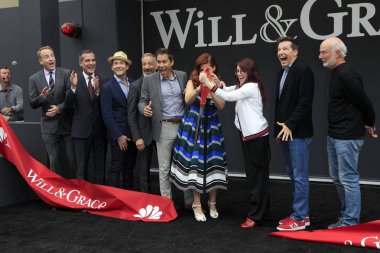 Bob Greenblatt, Eric Garcetti, David Kohan, Max Mutchnick, Eric Mccormack, Debra Messing, Megan Mullally, Sean Hayes, James Burrows