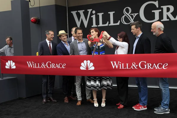 Bob Greenblatt, Eric Garcetti, David Kohan, Max Mutchnick, Eric Mccormack, Debra Messing, Megan Mullally, Sean Hayes, James Burrows