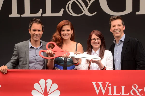 Eric Mccormack, Debra Messing, Megan Mullally, Sean Hayes — Stok fotoğraf