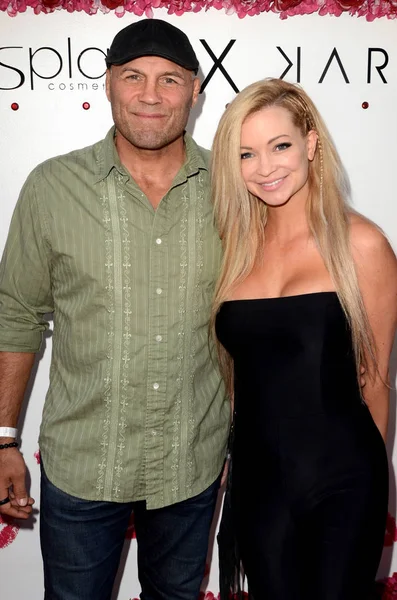 Randy Couture, Mindy Robinson — Foto Stock