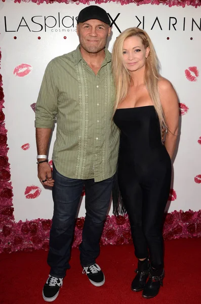 Randy Couture, Mindy Robinson — Stock Photo, Image