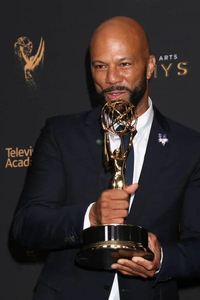 Běžné na 2017 kreativní Emmy Awards Press Room — Stock fotografie