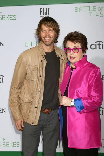 Eric Christian Olsen, BIllie Jean King — Stock Photo, Image