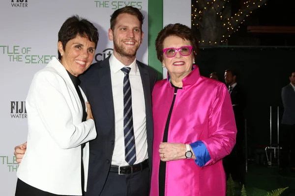 Ilana Kloss, leur filleul, Billie Jean King — Photo