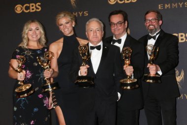 Erin Doyle, Lindsay Shookus, Lorne Michaels, Steve Higgins, Erik Kenward