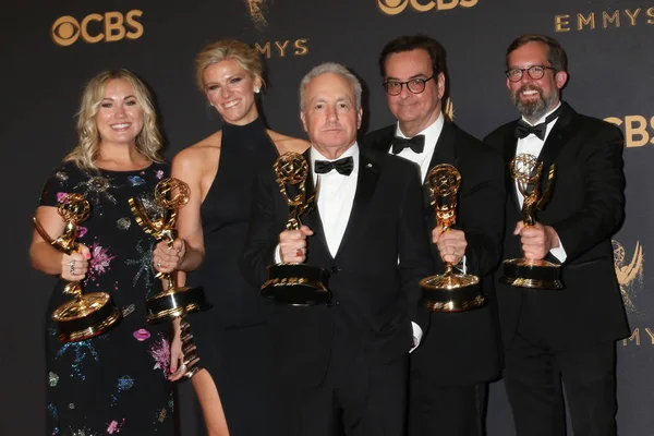 Erin Doyle, Lindsay Shookus, Lorne Michaels, Steve Higgins, Erik Kenward