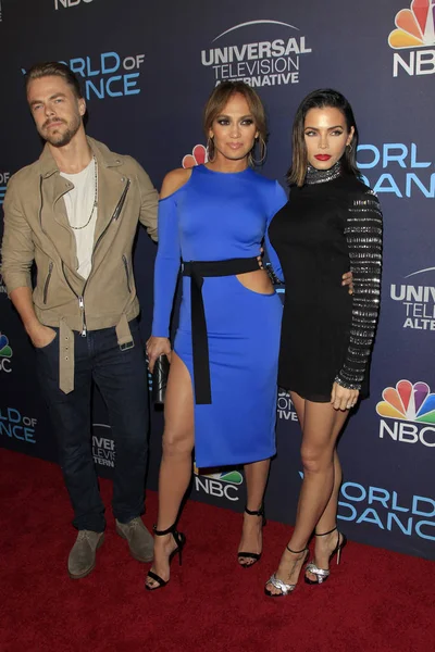 Derek Hough, Jennifer Lopez, Jenna Dewan Tatum — Stockfoto