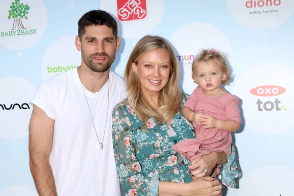 Justin Gaston, Melissa Ordway, Olivia Gaston — Stock fotografie