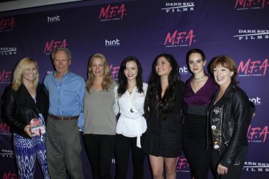 Kathryn Eastwood, Clint Eastwood, Alison Eastwood, Francesca Eastwood, Morgan Eastwood, Graylen Eastwood, Frances Fisher