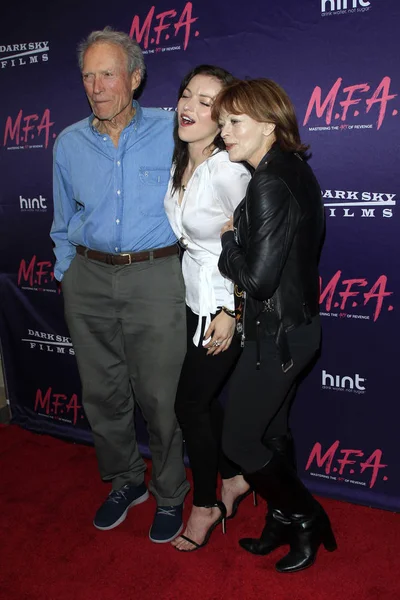 Clint Eastwood, Francesca Eastwood, Frances Fisher — Foto Stock