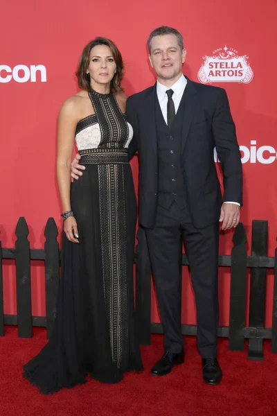 Luciana Damon, Matt Damon — Stok fotoğraf