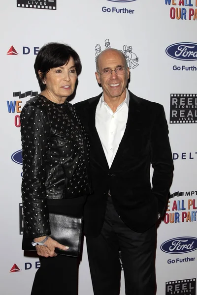 Jeffrey Katzenberg et Marilyn Katzenberg, hommes d'affaires — Photo