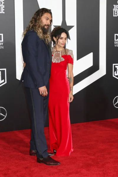 Ator Jason Momoa e atriz Lisa Bonet — Fotografia de Stock