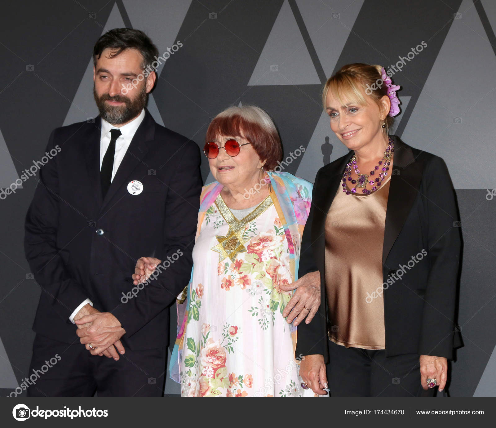 Mathieu Demy Agnes Varda Rosalie Varda Aux Annual Governors Awards