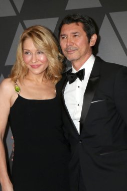 Aktörler Yvonne Boismier Phillips ve Lou Phillips galibi 9 yıllık valiler Ödülleri Dolby Ballroom Los Angeles, Ca de elmas