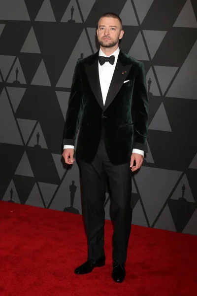 Cantante Justin Timberlake Premio Anual Gobernadores Ampas Dolby Ballroom Los — Foto de Stock