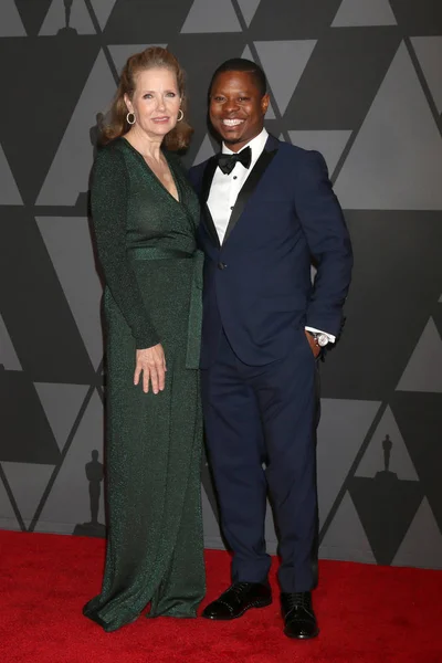 Productora Sally Effenson Actor Jason Mitchell Los Premios Anuales Gobernadores —  Fotos de Stock