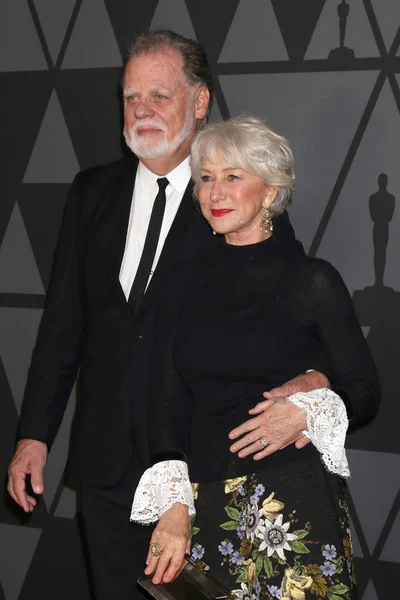 Regista Taylor Hackford Helen Mirren Agli Ampas 9Th Annual Governors — Foto Stock