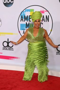 Güzellik uzmanı Patrick Starr, Amerikan Müzik Ödülleri 2017 Microsoft Theater Los Angeles, Ca