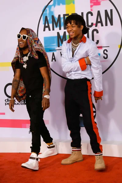 Swae Lee Slim Jxmmi Rae Sremmurd American Music Awards 2017 — Stock Photo, Image