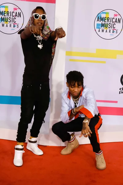 Swae Lee Slim Jxmmi Rae Sremmurd American Music Awards 2017 — Stock Photo, Image