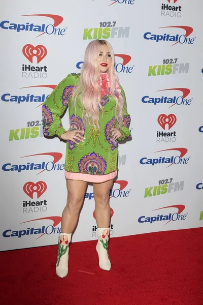 Kesha no Jingle Ball 2017 — Fotografia de Stock