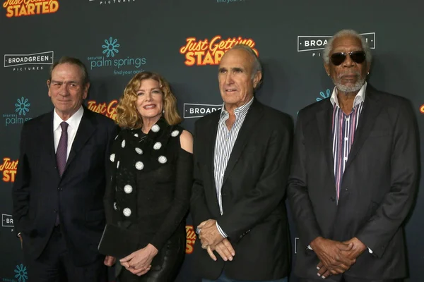 Tommy Lee Jones, Ron Shelton, Rene Russo, Morgan Freeman —  Fotos de Stock