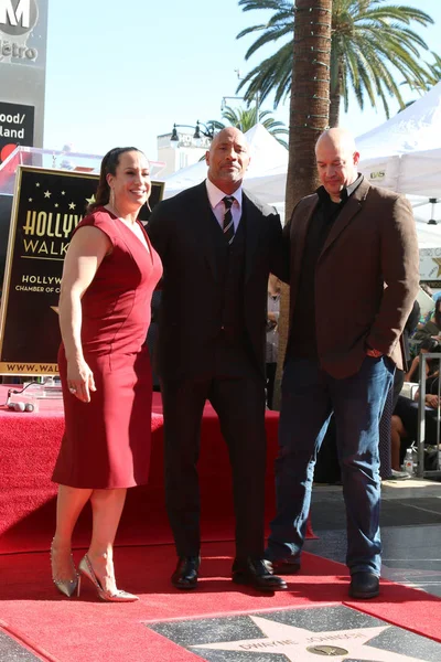 Dwayne Johnson Star Ceremony — Stock Photo, Image