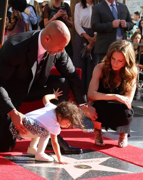 Dwayne Johnson hvězda obřad — Stock fotografie