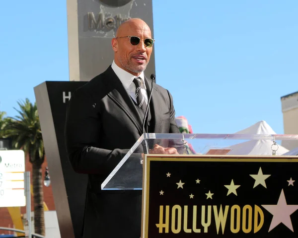 Dwayne Johnson Star Ceremony — Stock Photo, Image