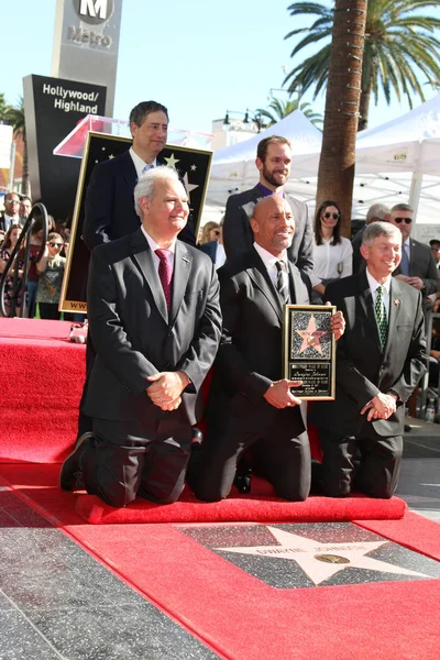 Dwayne Johnson ster ceremonie — Stockfoto